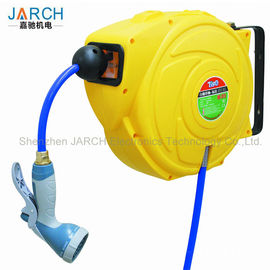 Electric Retractable Hose Reel Drums ABS Plastic PU Mesh Automatic Air Water Applied