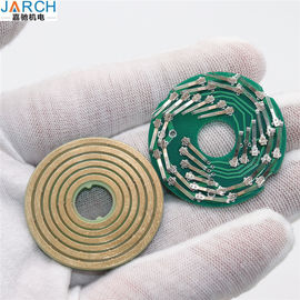 Gold Plated Pancake Slip Ring 2 Circuits 5A 250mm Lead Length For Solar Tracker
