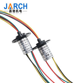 12.4mm Miniature 6 Wires Capsule Slip Ring Definition for Electrical Test Equipment