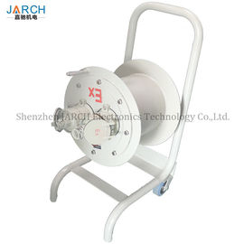 Military Spring Retractable Hose Reel , Cable Reel Drum For Electric Wire Rope Hoist Crane
