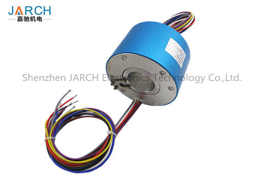 OD 120mm 48 Circuits IP54 Through Bore Electrical Slip Ring For Industrial Machinery Max Speed:3000RPM