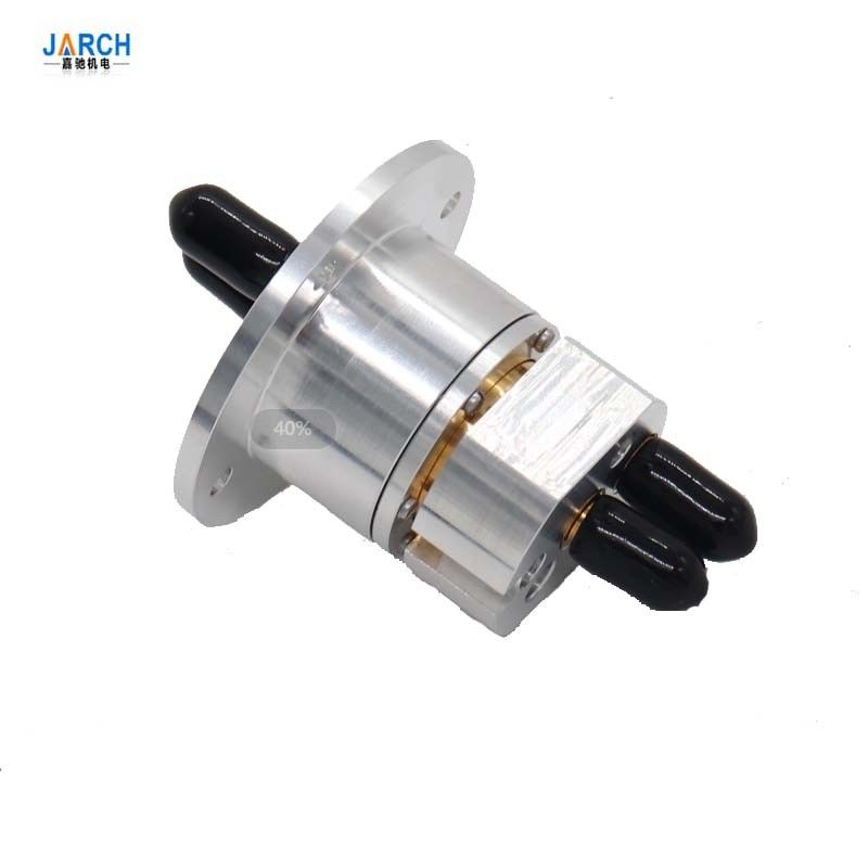 3000RPM Aluminum 5A RF Rotary Joint 2 Channel 4GHz M5 Screw