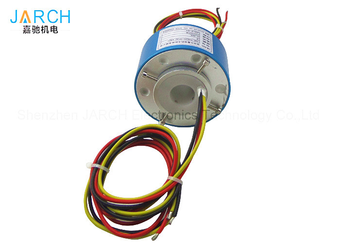 Aluminium 300RPM Electrical Contacts Of Through Bore Slip Ring 2 36