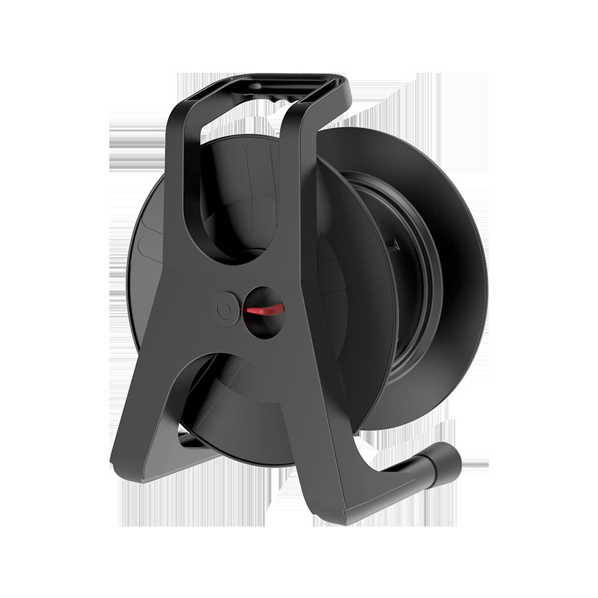 Plastic Retractable Power Cord Reel , Extension Cord Hose Reel Empty