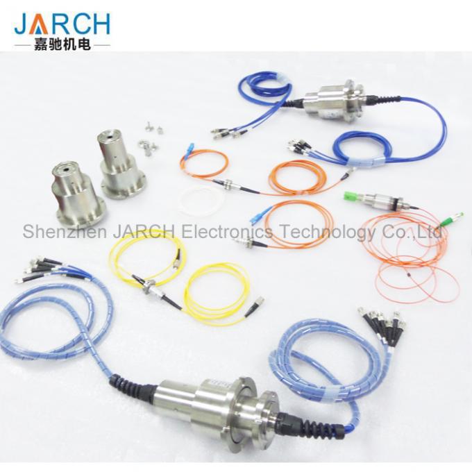 Multi Channels Fiber Optic Rotary Joint High Speed With Aluminum Housing