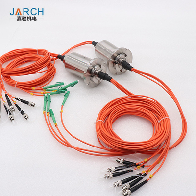 Multi-Channels Fiber Optic Rotary Joint  High Speed With S304 Housing IP68 Single channel six channels