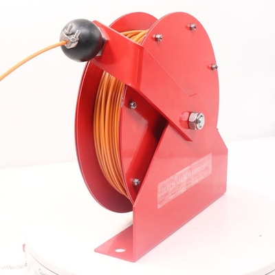 Retractable static grounding earthing enclosed cable reel for tank trucks 15m 30m