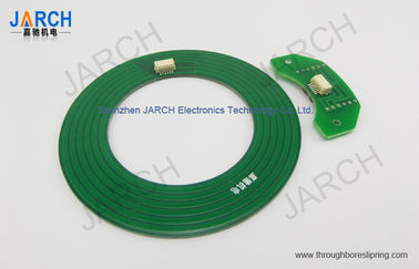 6 Circuits rotary electrical interface , electric flat slip ring For Robotics