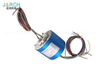 500Rpm Through Bore High Frequency Slip Ring Connector ID/OD 38.1mm/ 99mm 24 Conductors