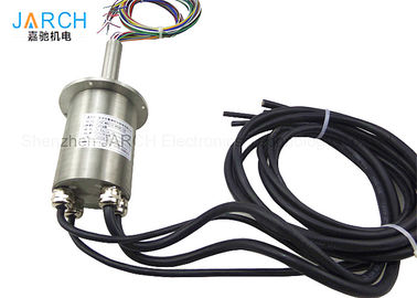SS136L IP68 FCC Through Bore Electrical Slip Ring 12 Signals 300RPM Waterproof