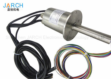 SS136L IP68 FCC Through Bore Electrical Slip Ring 12 Signals 300RPM Waterproof