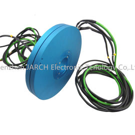 Flat Disc Electrical Slip Ring Through Hole 50mm 17 Circuits For Automatic Machines