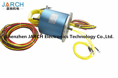 12 Channels 36 Circuits Electrical Slip Ring Fiber Optic rotary union 200 - 400 Million Revolutions FORJ