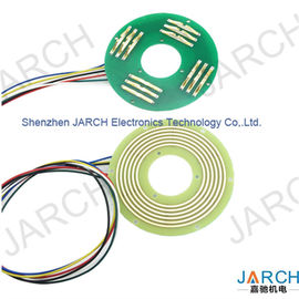 360 ° Rotating PCB Slip Ring Ultra Thin 6mm With Silver Plated Copper Lead Wire