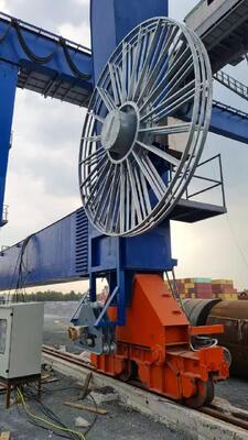 High Capacity 600m Crane Cable Reel Suitable for Managing Long Lengths of Cable in Crane and Hoist Applications