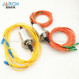 Double Channel Fiber Optic Rotary Joint / Fiber Optic Cable Joint With Stainless Steel House