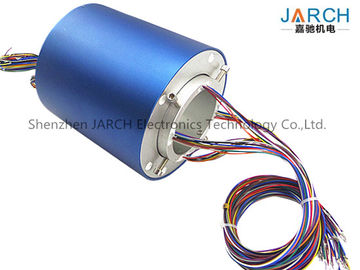 Continuous rotation Thermocouple Slip Ring for routing hydraulic or pneumatic lines