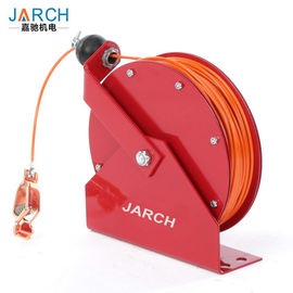 Industrial Static Extension Lead cable Reel , 100ft Spring Retractable Grounding Reels