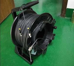 Fiber Optic Retractable Electric Cable Reel Heavy Duty Single Mode With ODC Connector