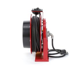Electric Spring Driven Cord Retractable Hose Reel 45 Feet Of 12/3 Cord GFCI Dual Outlet