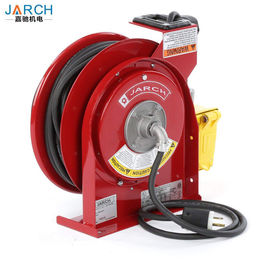 Electric Spring Driven Cord Retractable Hose Reel 45 Feet Of 12/3 Cord GFCI Dual Outlet