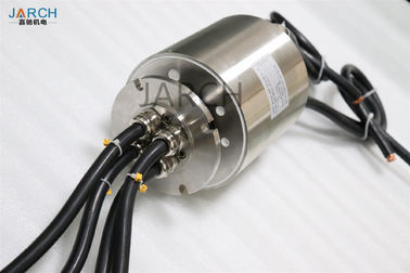 S316L Stainless Steel Through Bore Slip Ring IP67 IP68 4 Channel 120A Underwater Connector