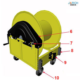 Auto Retractable Hose Reel Hand Wheel Crank Pre Conditioned Air PCA With Cart hose reel machine