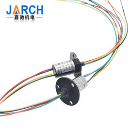 12.4mm Miniature 6 Wires Capsule Slip Ring Definition for Electrical Test Equipment