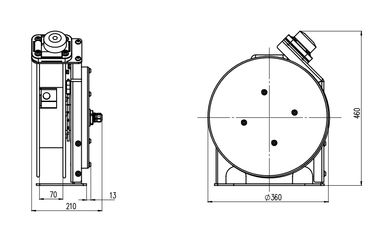 Auto Retractable steel s304 S316 Heavy Duty Power Cord cable Reel