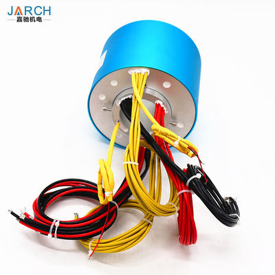 Aluminium Alloy Through Hole Slip Ring 50mm Bore 4 Rings 10A IP51