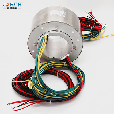 4 Circuits 80A 110mm IP68 Through Hole Slip Ring SS304 SS316