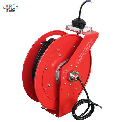 2 Conductors Retractable Hose Reel Incandescent Light Cord 35 Ft Length With CE Rohs Approval