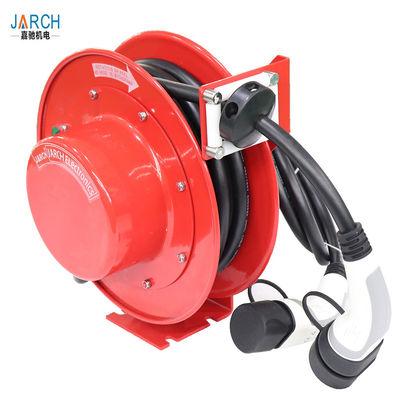 Auto - Rewind Extension Cable Reel Spring Drive For Electric Flat Car / Crane / Forklift hose reel