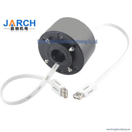 RJ45 USB 2.0 Ethernet Slip Ring Signal Bore Size 12.7mm USB 3.0 through bore slip ring