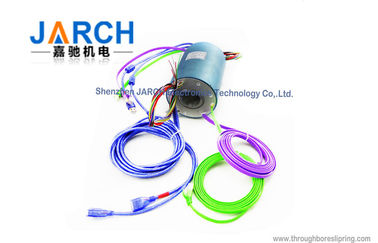 2 ~ 24 Circuits Signal USB Ethernet slip ring Anti - jamming Aluminium Alloy