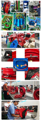 Black Water Hose Reel 200psi Air Retractable Hose Reel Low Pressure Automatic Expansion Hose Pipe Type