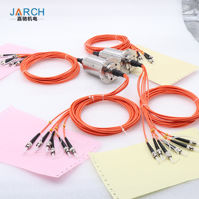 6 Channels Fiber Optical Rotary Joints connection For SMA