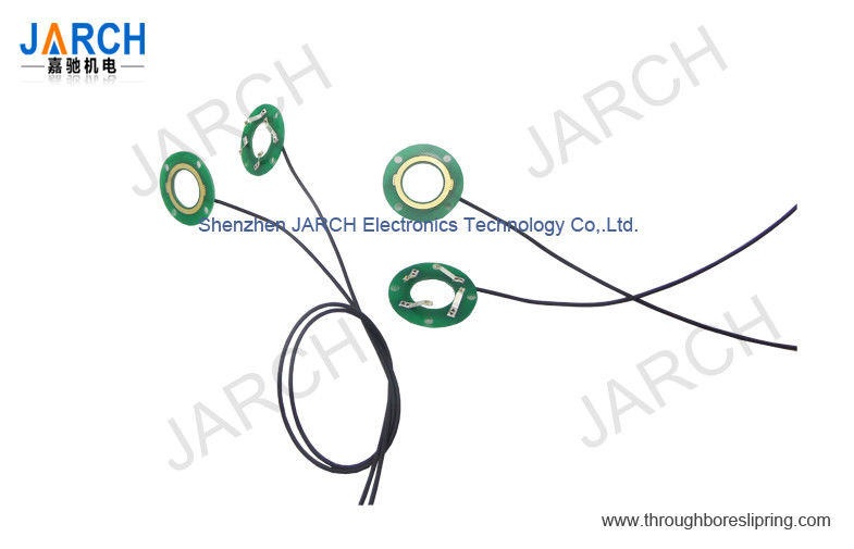1 Circuit Ultra Thin Pancake Slip Ring , Compact Hollow Slip Ring For Laboratory Equipment