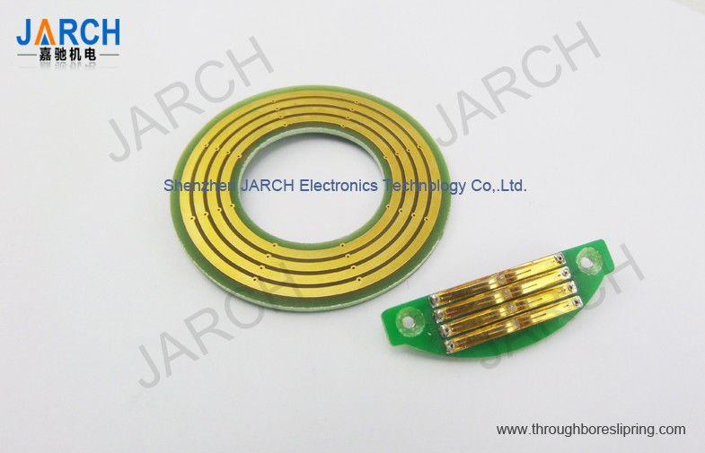 Through hole compact high speed slip ring connector For CNC equipment
