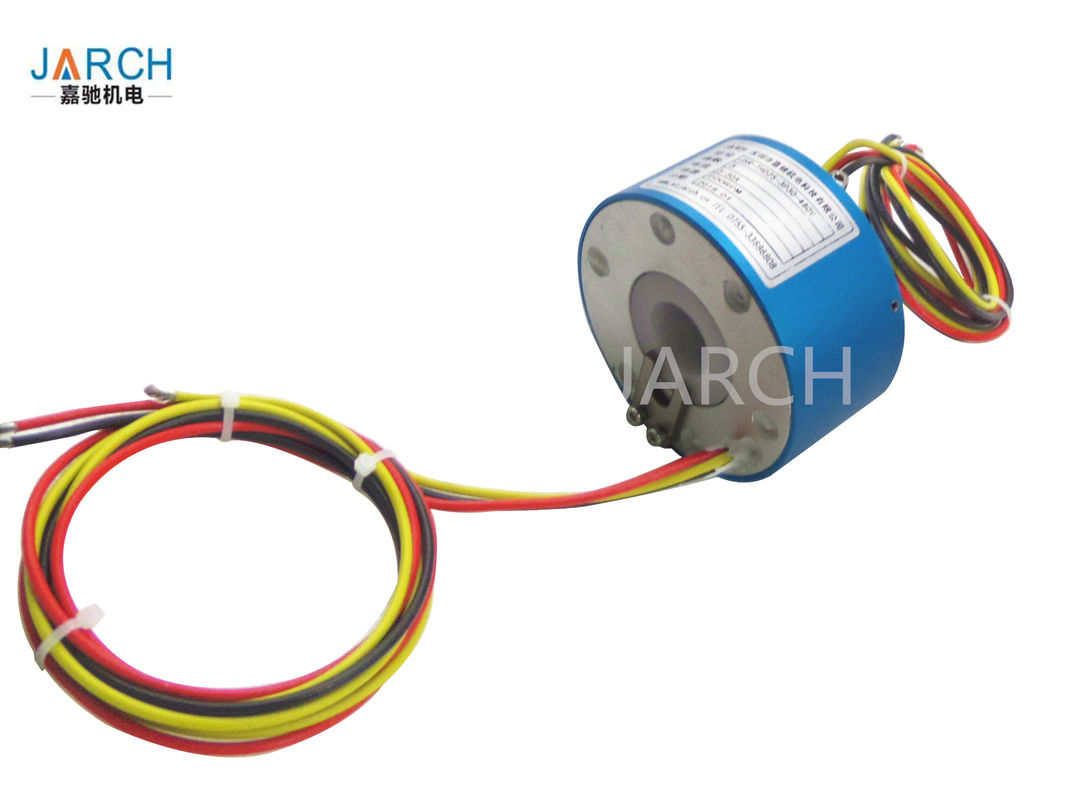 JARCH 25.4mm Through Bore Electrical Slip Ring / Rotary Slip Ring With 2 - 36 Circuits , OD 78mm