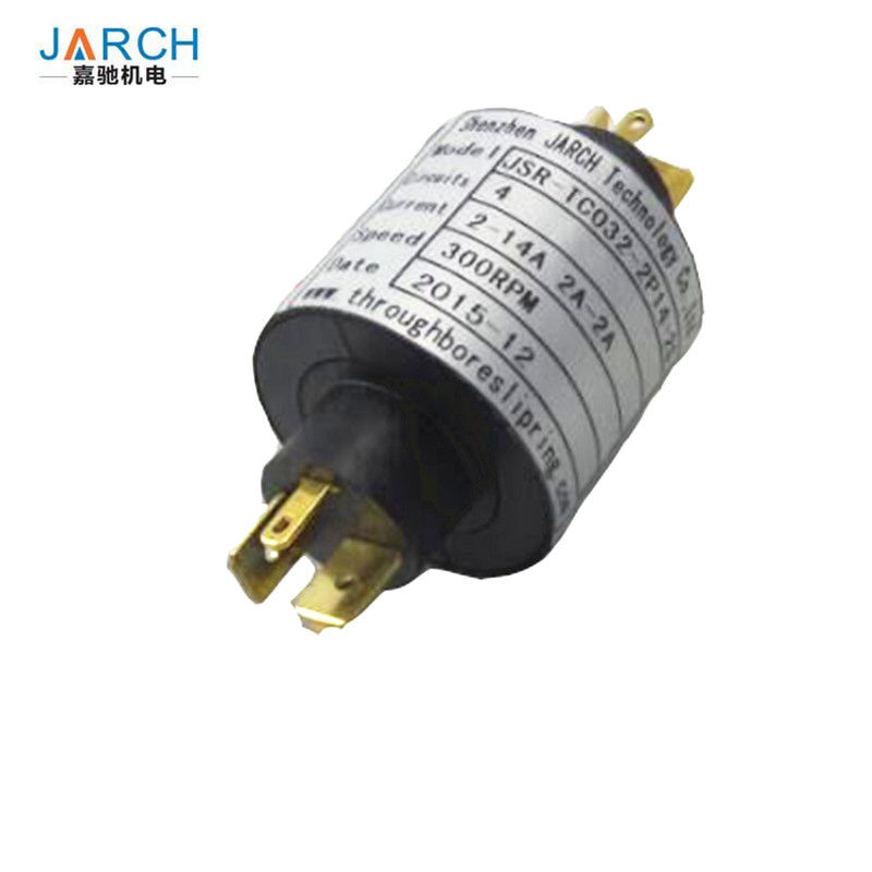 Precious Metal Contact Pin Electrical Slip Ring 31.6mm Outer Size For Environmental