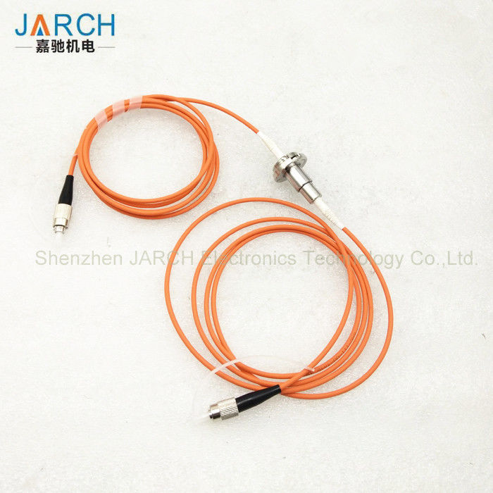 Professional Stainless Steel Fiber Optic rotary joint / FORJ electrical connectors