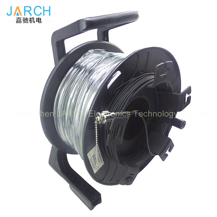 Fiber Optic Retractable Electric Cable Reel Heavy Duty Single Mode With ODC Connector