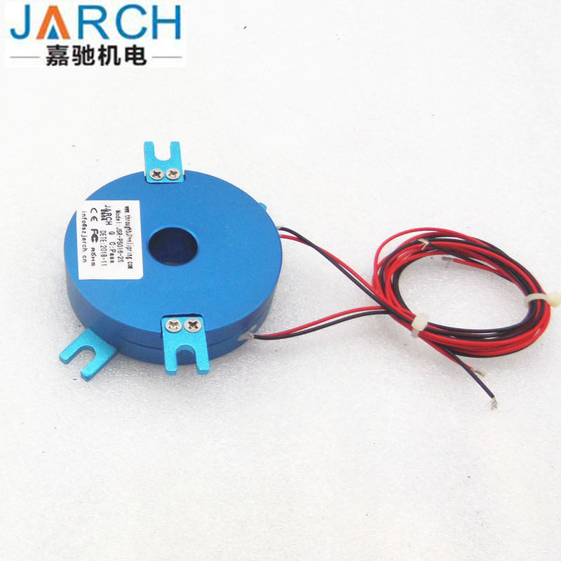 Electrical Through Bore Pancake Slip Ring 250RPM Speed With Shell Enclosed