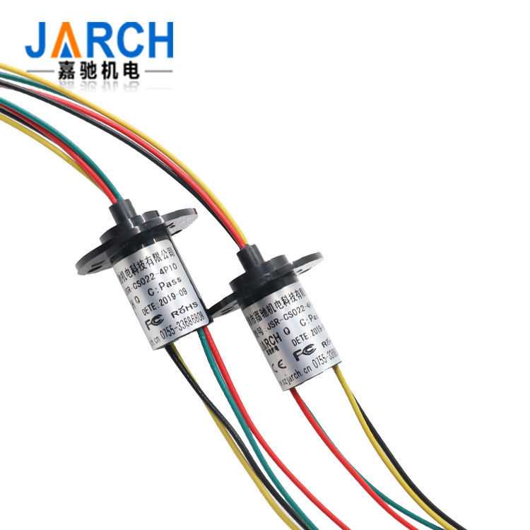 OD 12.4mm Capsule Slip Ring Transmitter for CCTV / Robotics , Lower Contact Resistance 18 Circuit