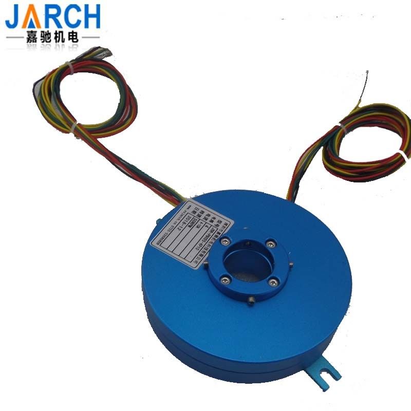 Rotary Table 2 Channel Pancake Through Bore Slip Ring