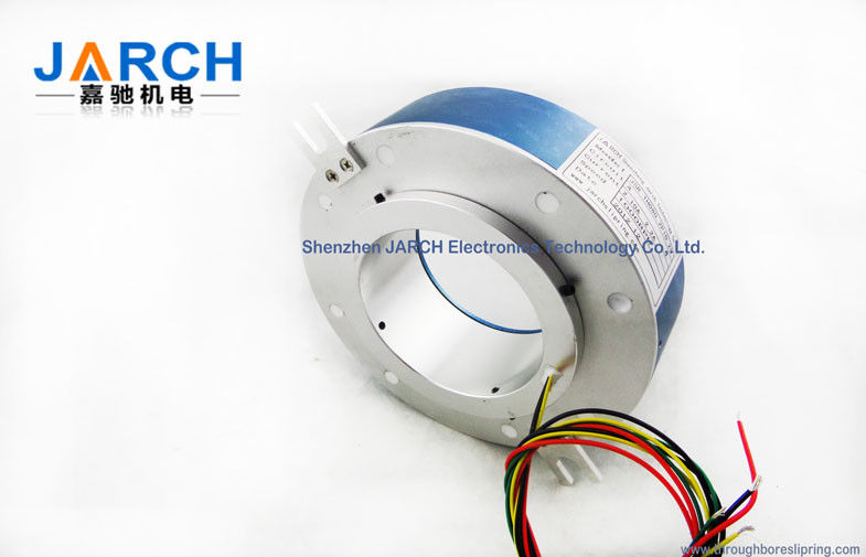 80mm 2~10 circuits 2A / 10A of Pancake Slip Ring for Filling equipment thickness:45mm