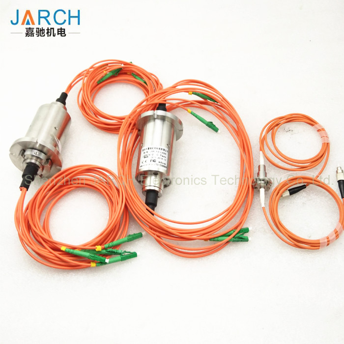360° Rotating Fiber Optic Rotary Joint Eight Channels With 850-1650nm ...