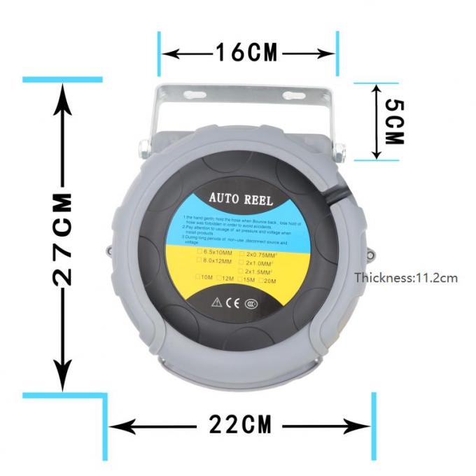 4m HDMI 2.0 Spring Reel Electric Cable Cord Reel HDMI Cable Reel ABS